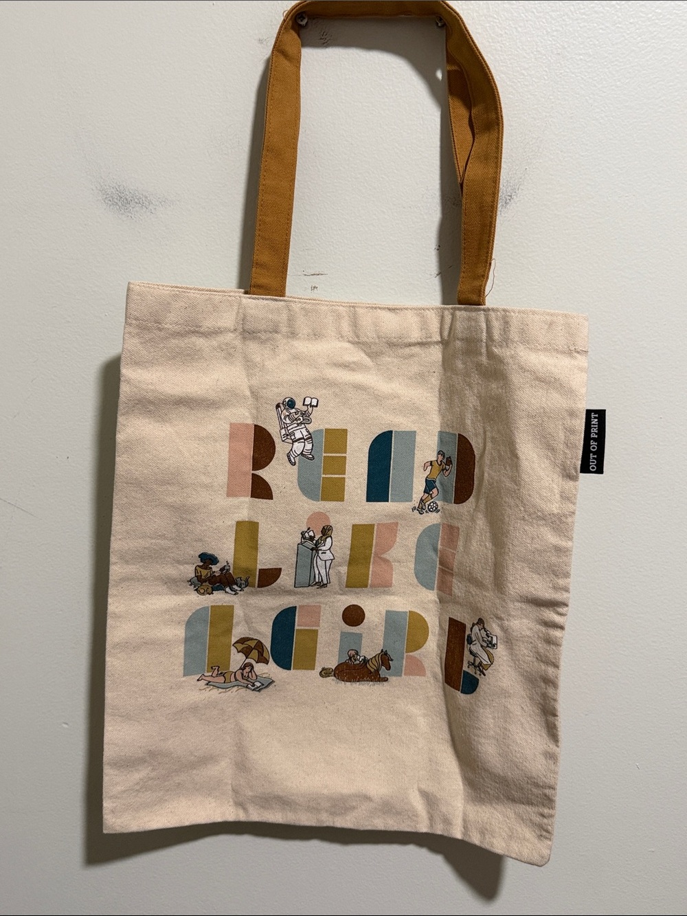 Out of Print “Read Like A Girl” Tote Bag